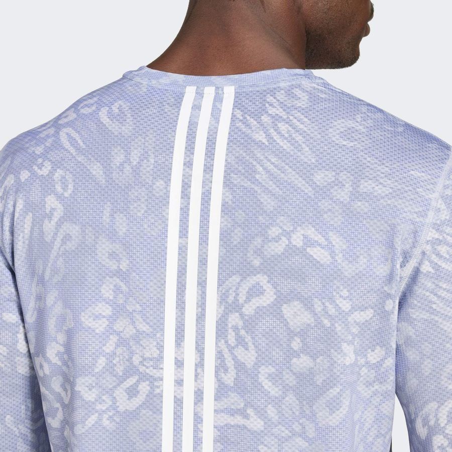 Adidas T-shirt à manches longues Own the Run CLIMACOOL 3 bandes