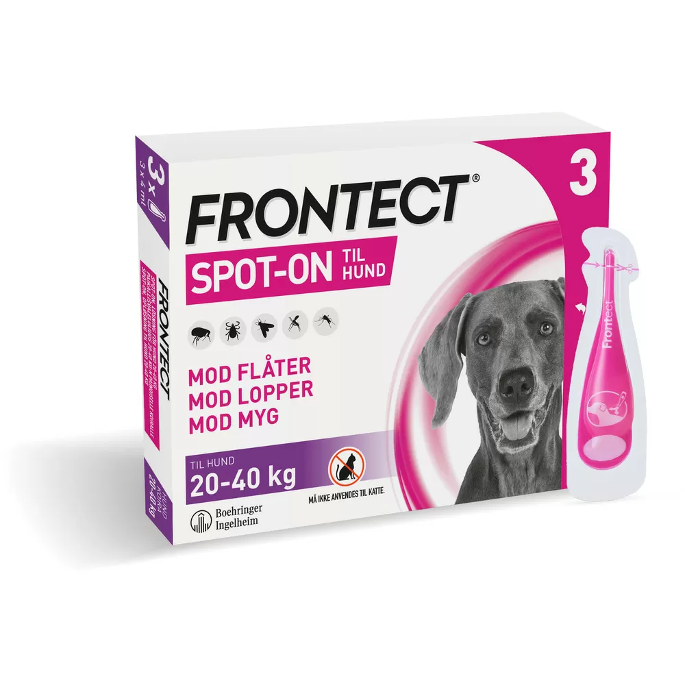 Frontect Spot On til hunde, 20-40 kg - 3 pipetter