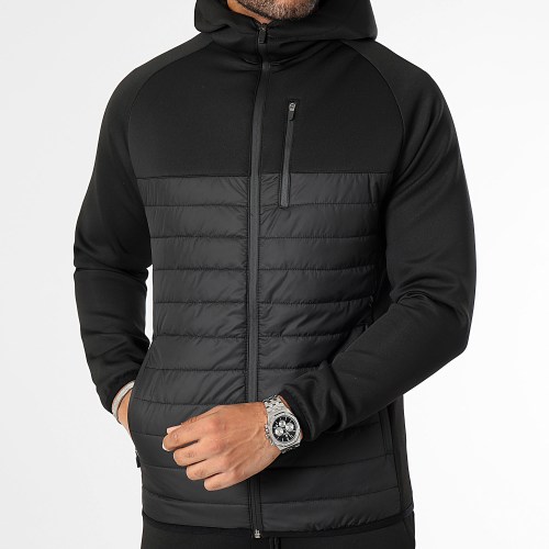 Ensemble Doudoune Capuche Et Pantalon Jogging 1070 Noir