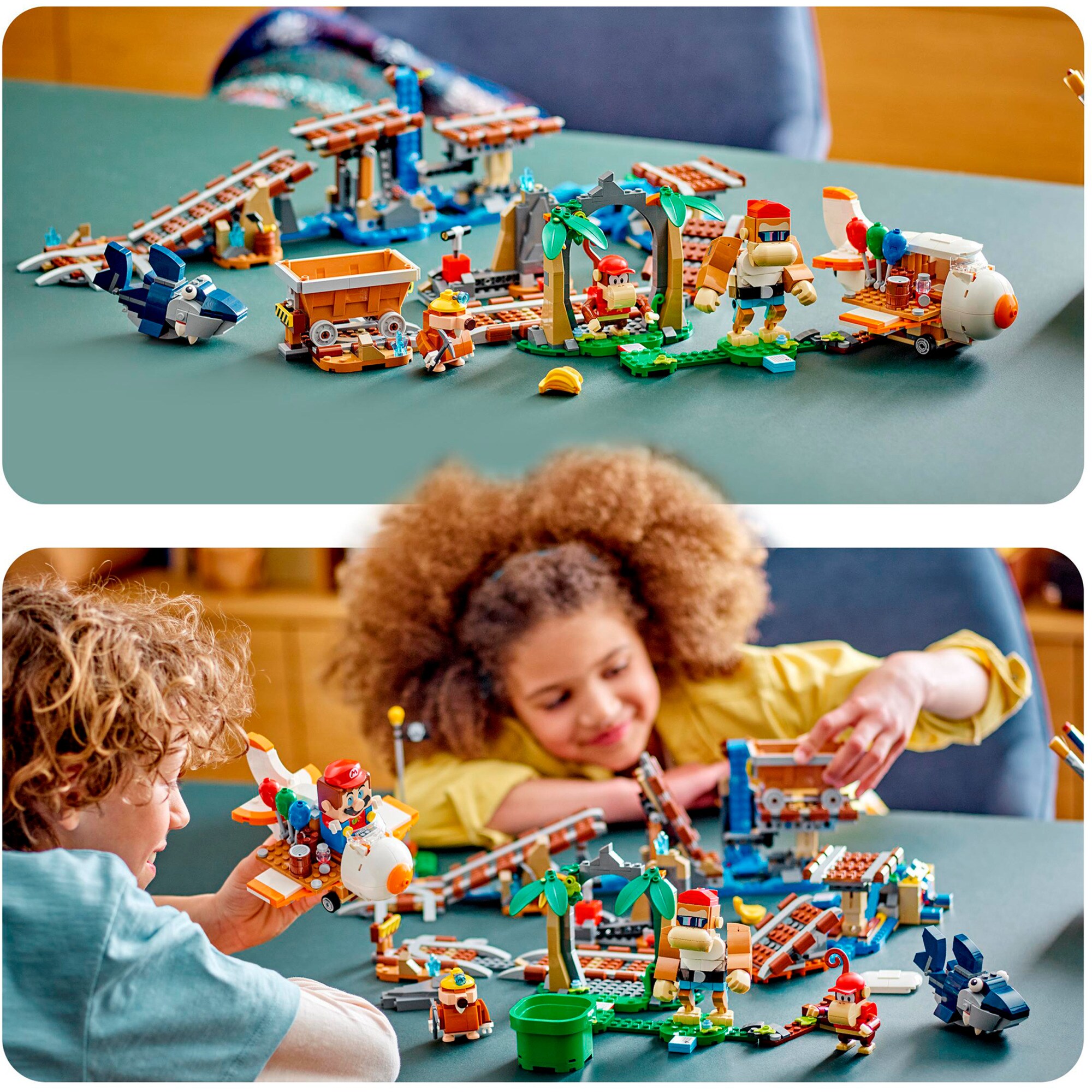 LEGO Konstruktionsspielzeug Super Mario Diddy Kongs Lorenritt - Erweiterungsset