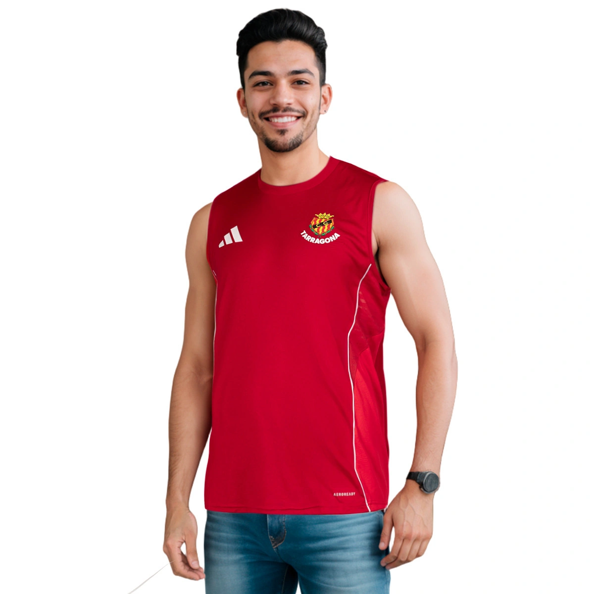 Camisola adidas Gimnàstic de Tarragona sem mangas Training Jogadores 2025-2026