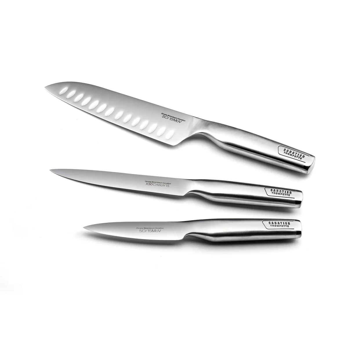 Asean - Set 3 couteaux de cuisine Sabatier Trompette