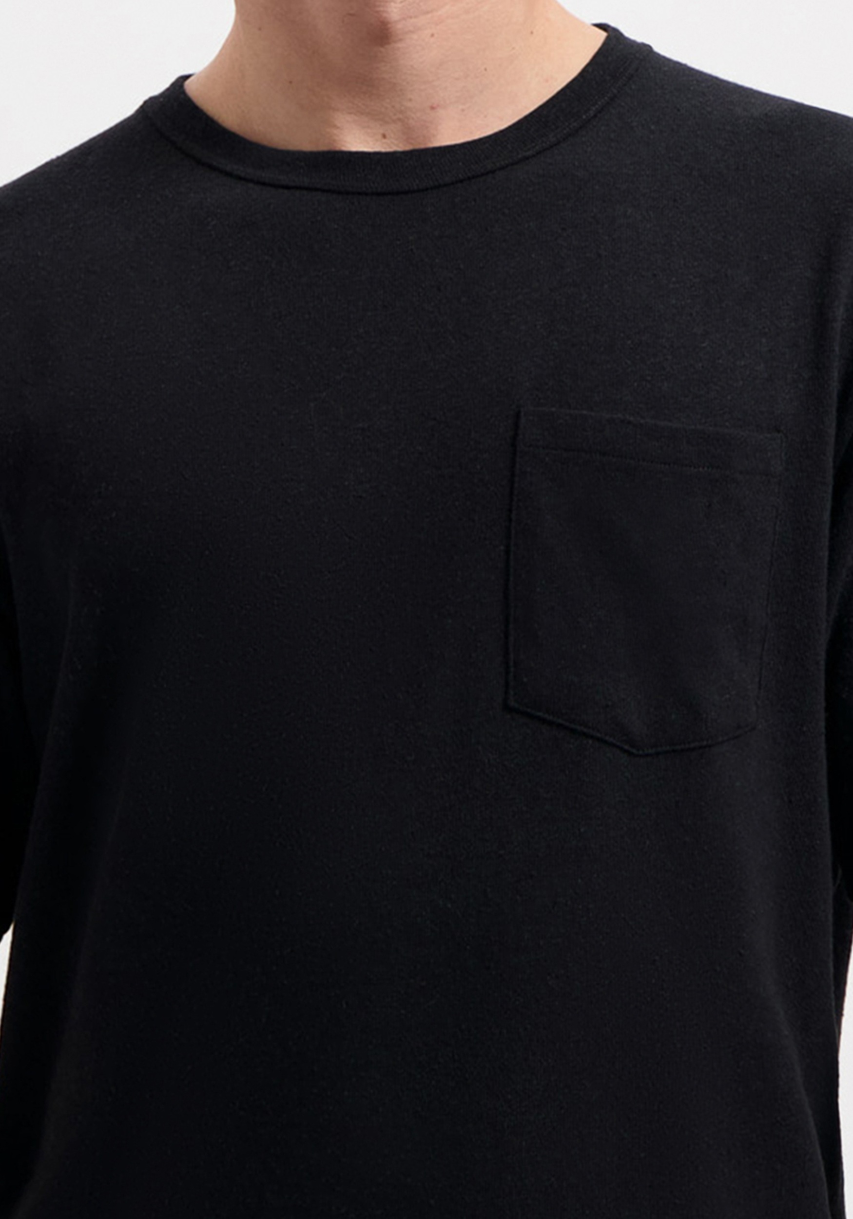 Kuyichi T-Shirt Liampo Tee Jet Black