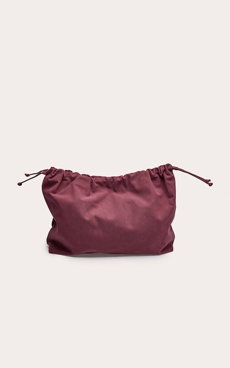 Rouge Bordeaux Sac Pochette Surdimensionné