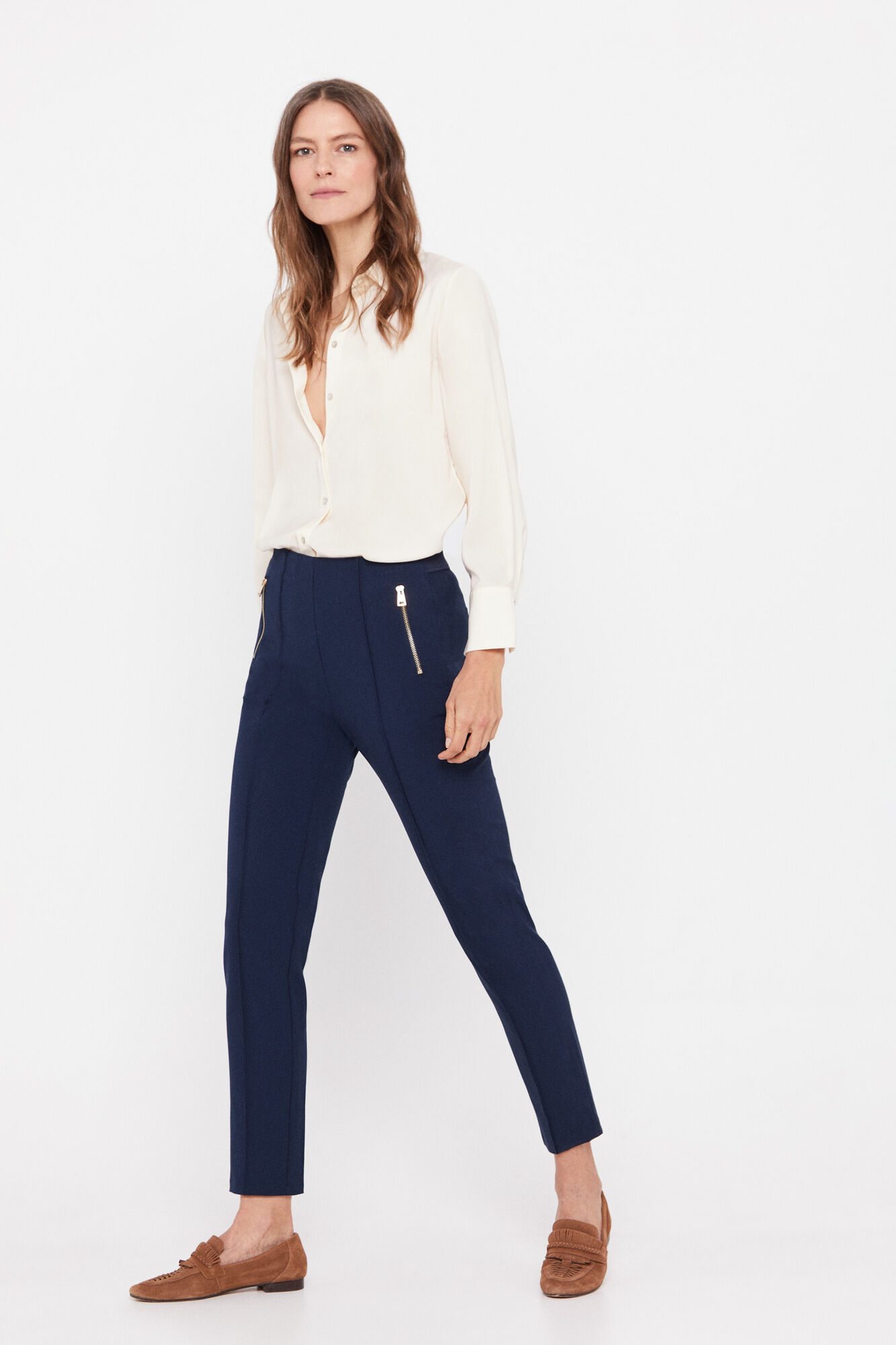 Calça skinny - Azul marinho