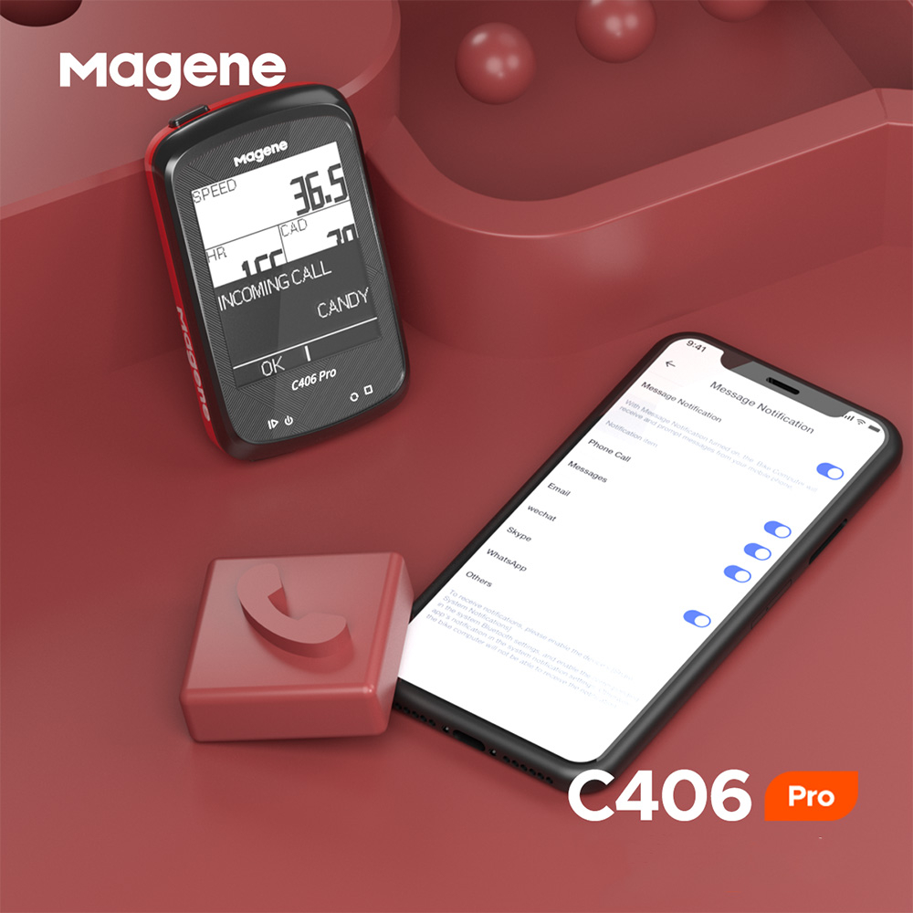 C406 Pro Digitaler Fahrrad Computer Tacho Geschwindigkeitsmesser Kabelloser Velo Kilometer Zähler - Schwarz