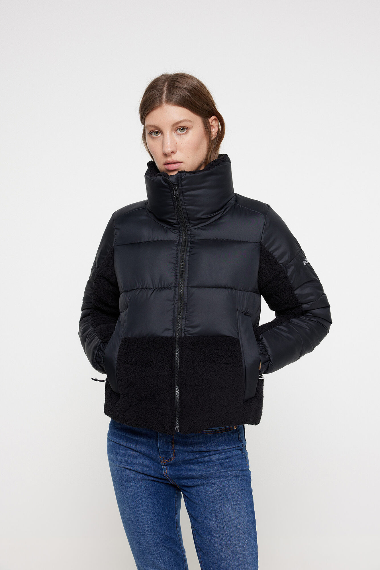 Jaqueta acolchoada híbrida feminina Columbia™ Leadbette Point™ em fleece sherpa