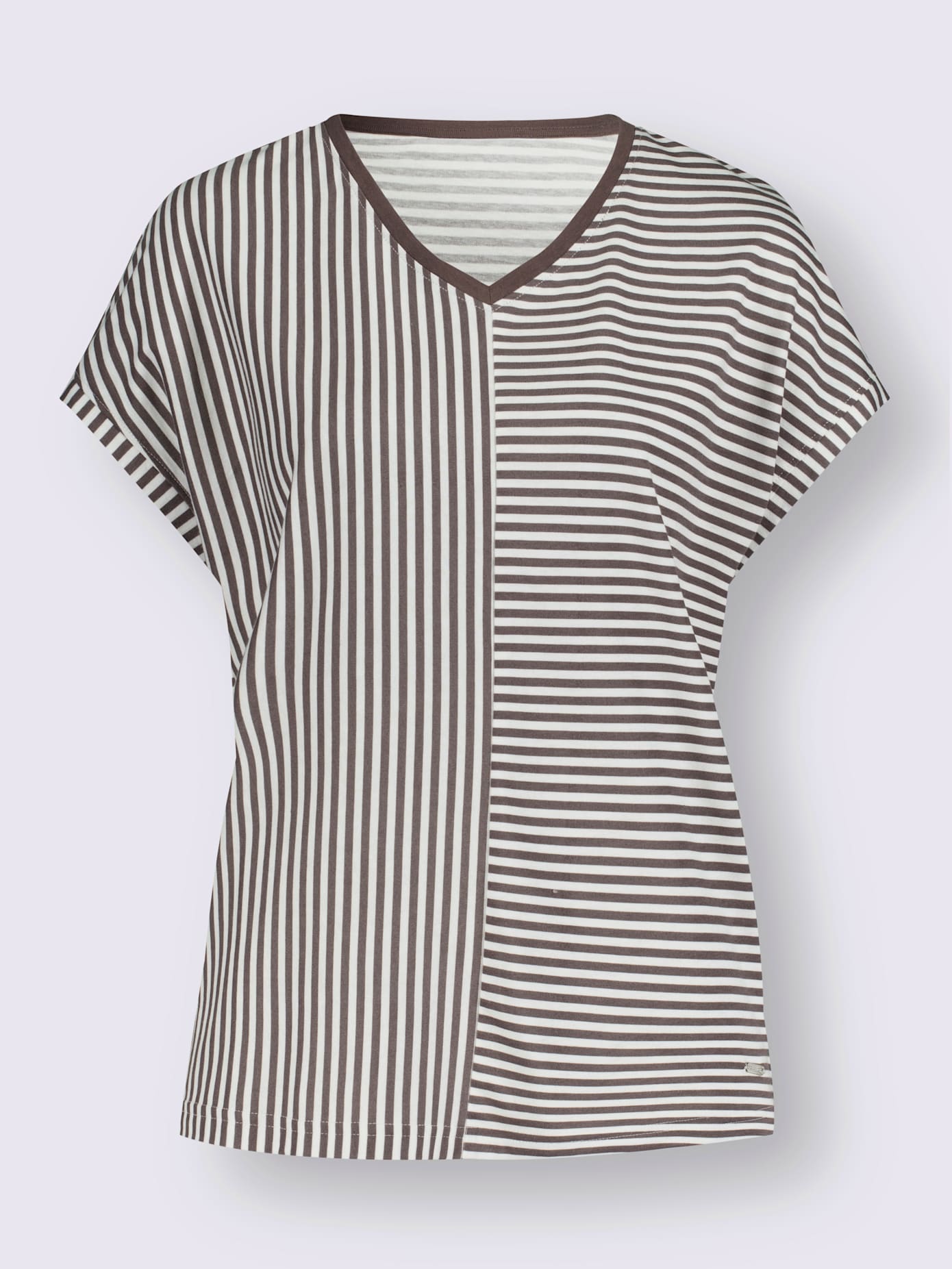 T-shirt encolure en v flatteuse