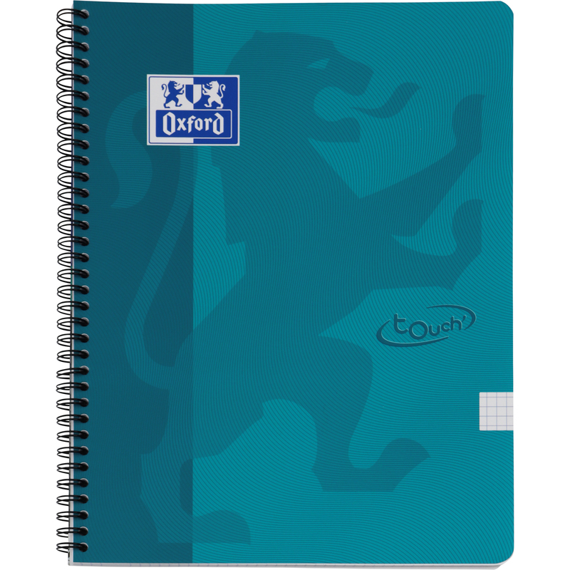 Oxford Touch Spiralheft, A4, kariert 5 mm, blau