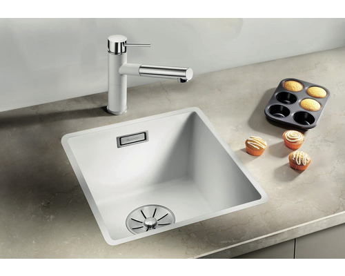 Blanco SUBLINE 320-F spoelbak, 347 x 427 mm, zwart, 525982