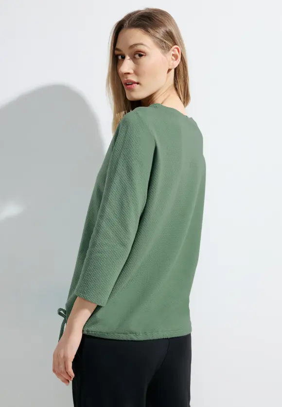 Struktur 3/4 Shirt - raw salvia green