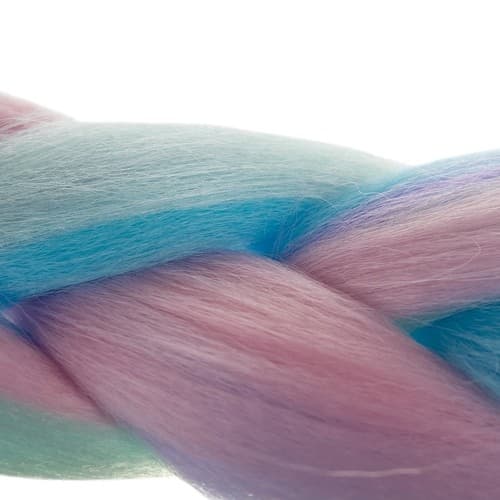 Syntetisk hår ombre blå/fiol Soulima 21366