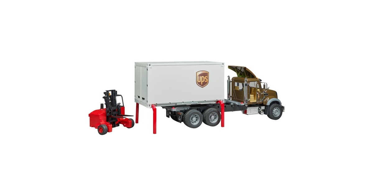 bruderMack Granite UPS vrachtwagen Modelvoertuig  (02828)