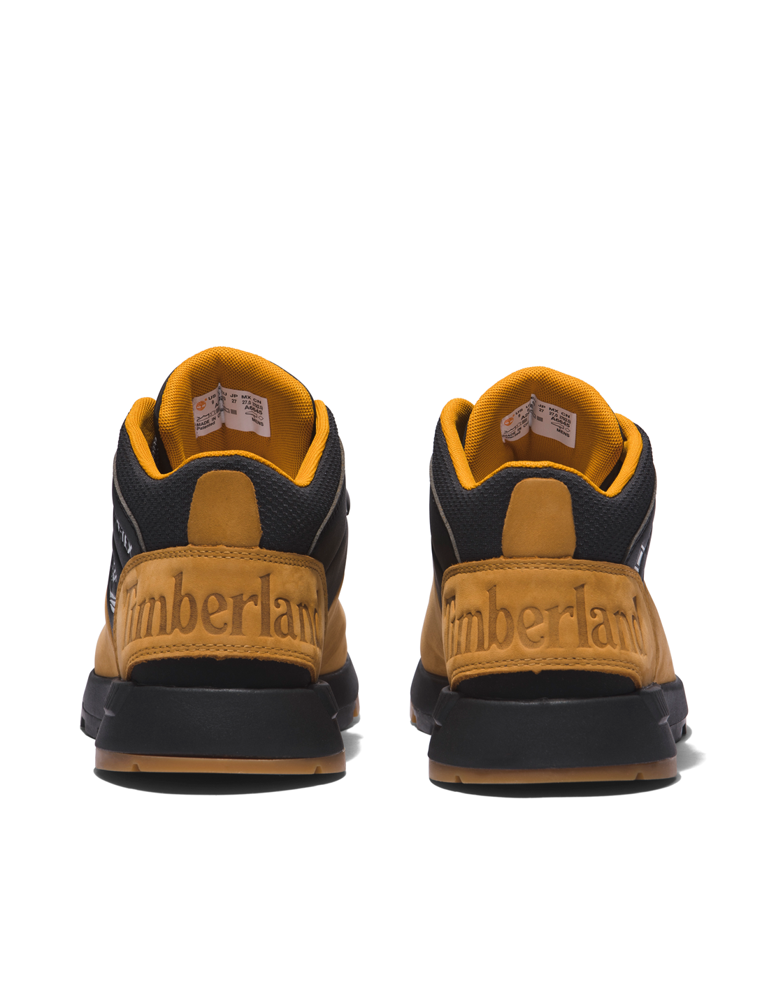 timberland boots homme sprinttrekker mid gtx wht nubuck jaune/noir