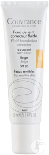 Avène Couvrance Fond De Teint  Fluide Beige Nr 25 Peau Sensible 30ml