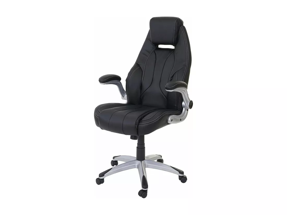 Fauteuil de bureau sur noire 68 x 80 x 128 cm BUR04080