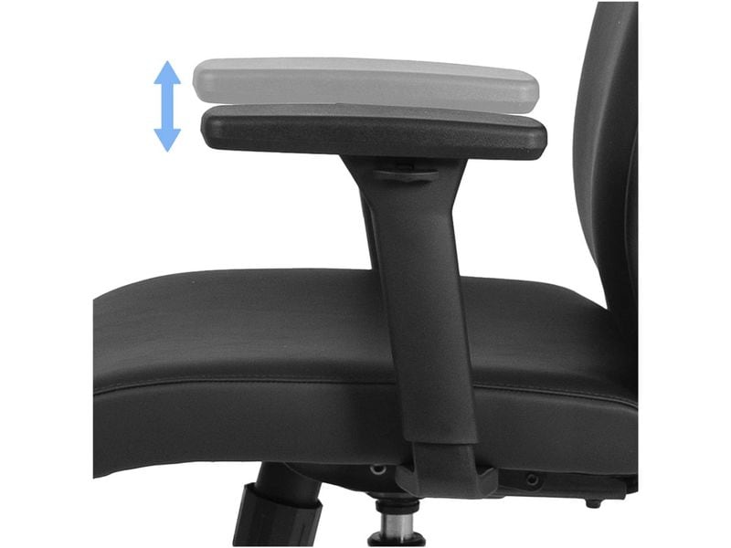 Contini Bürostuhl ComfortPro Schwarz Drehbarer Stuhl mit Armlehnen