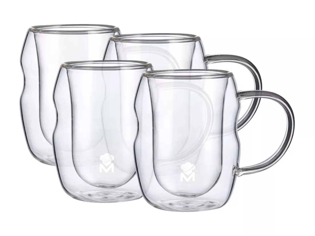 Lot de 4 verres borosilicate double paroi MIXOLOGY 50 ml MasterPRO