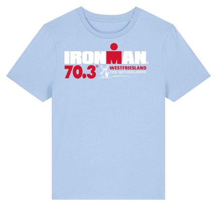 T-Shirt Manches Courtes Ironman 70 3 Westfriesland Bleu Femme