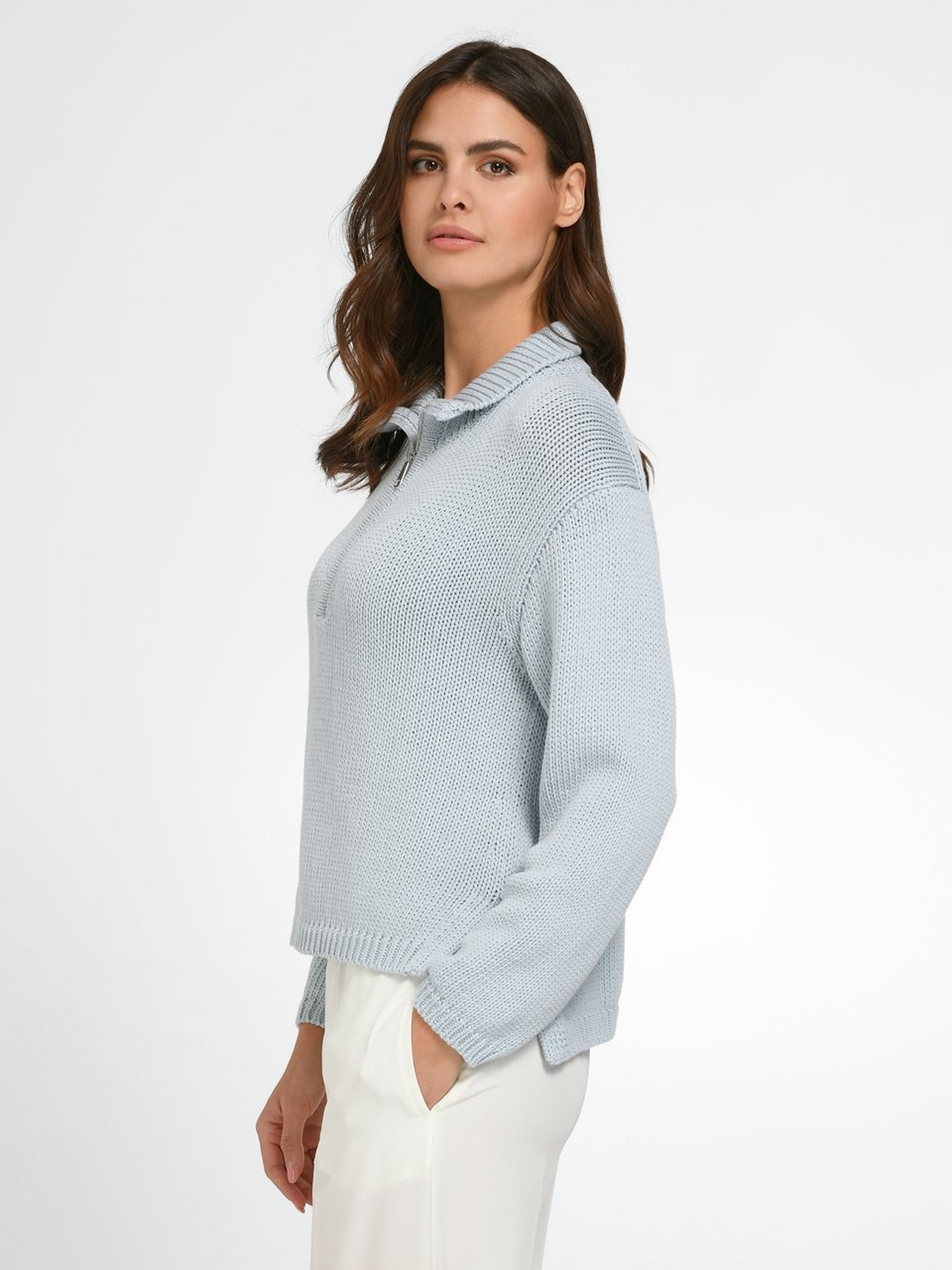 Pullover mit Troyerkragen