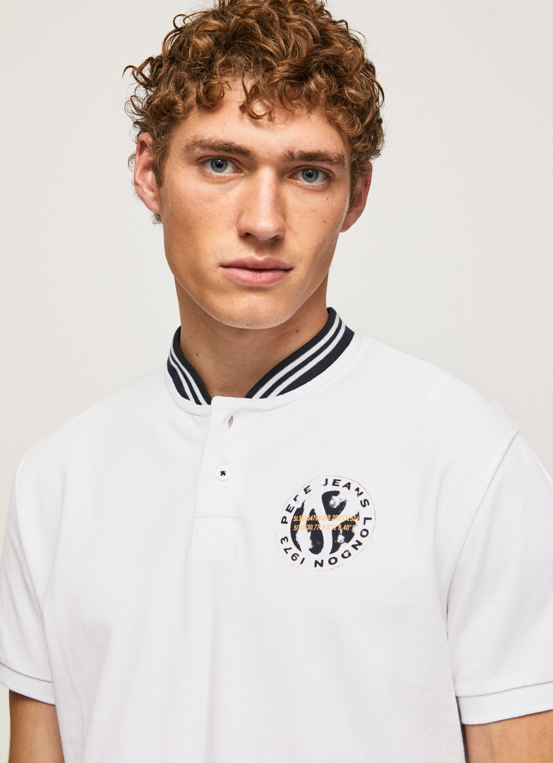 COLAR DE BEISEBOL POLO ALGODÃO PIQUÉ - branco