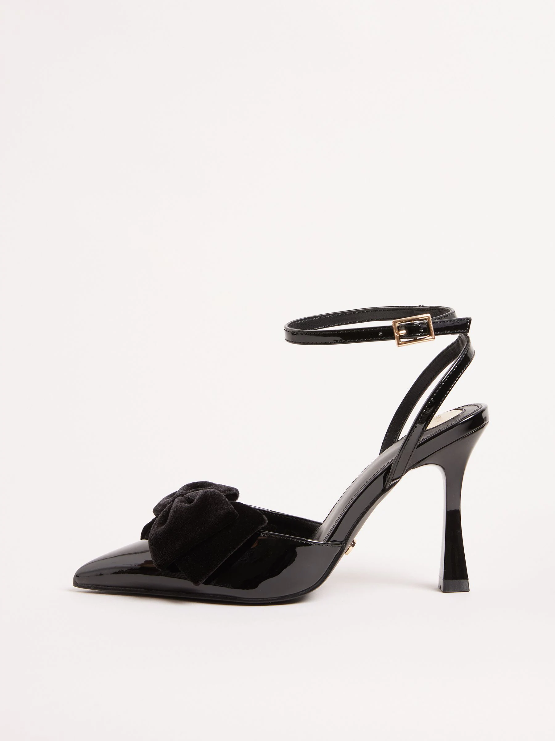 Zwart - Lipsy Fluwelen Strik Hoge Hak 2 Feestpumps