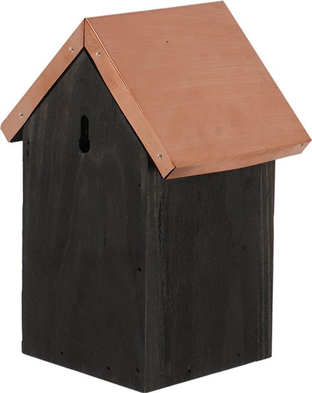 Esschert - Nestkast - Zwart - Vurenhout