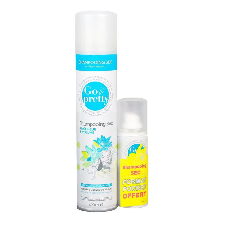 Shampooing sec fraîcheur & volume 200ml + format pocket offert 50ml