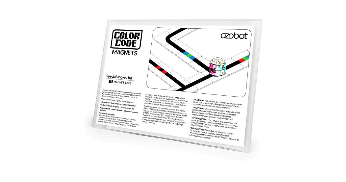 OzobotKleurcode Magneten: Speciale Moves Set Robot