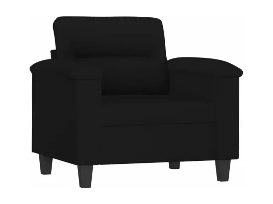 Chaise de canapé noir 60 cm tissu microfibre