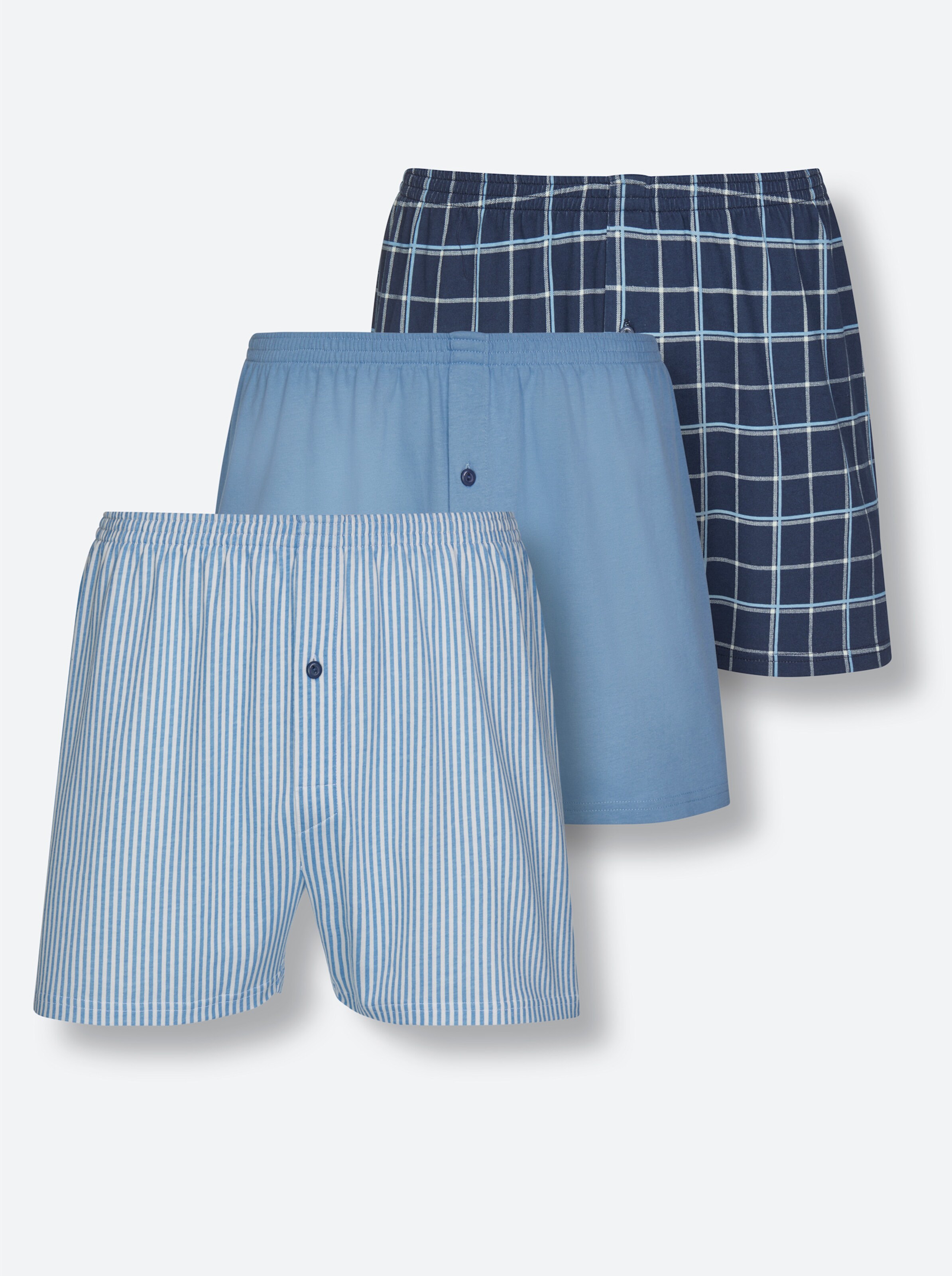 KINGsCLUB Boxershorts in bleu-sortiert