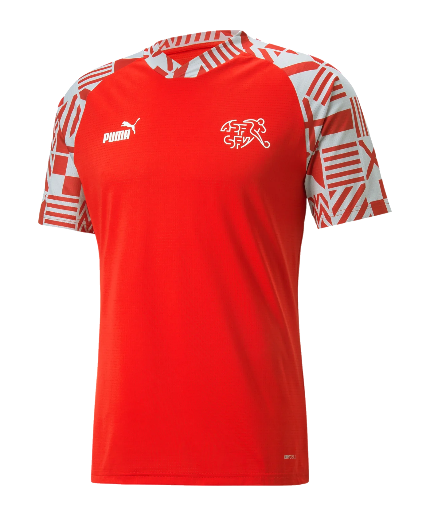PUMA Schweiz Prematch Shirt WM 2022 Rot F01