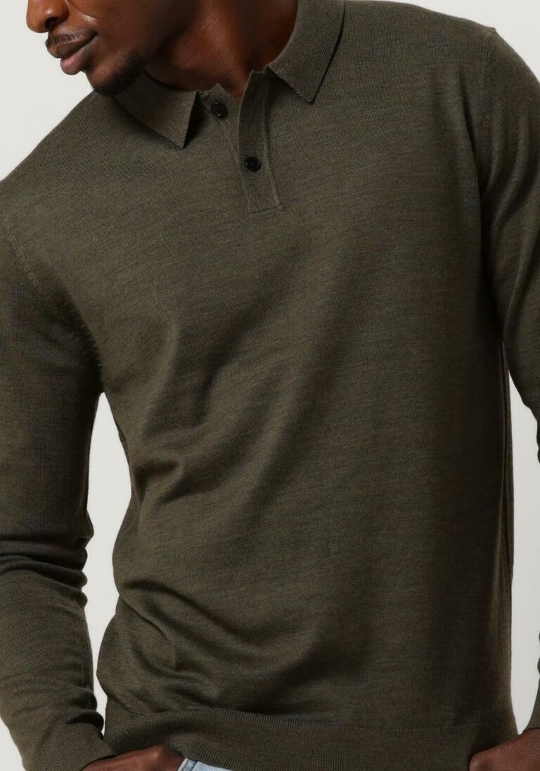 SELECTED HOMME donkergroene selected homme polo slhtown merino coolmax knit polo noos