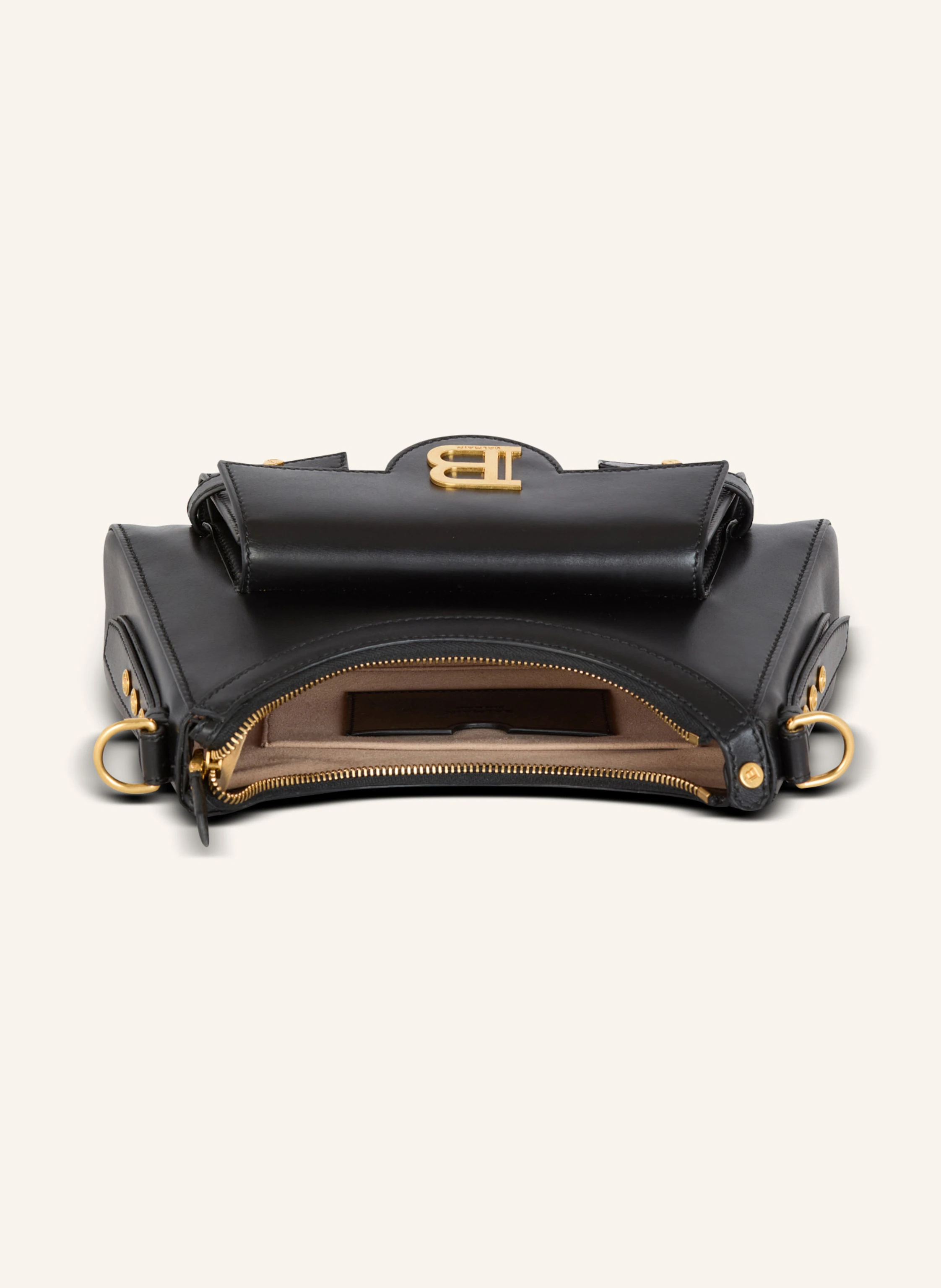 BALMAIN Tasche B-Buzz Hobo aus Kalbsleder
