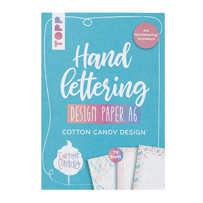 Handlettering - Design Papier A6 - Cotton Candy