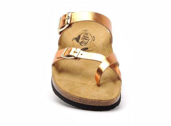 Plakton mules et sabots plats femme bombay 181032 orange