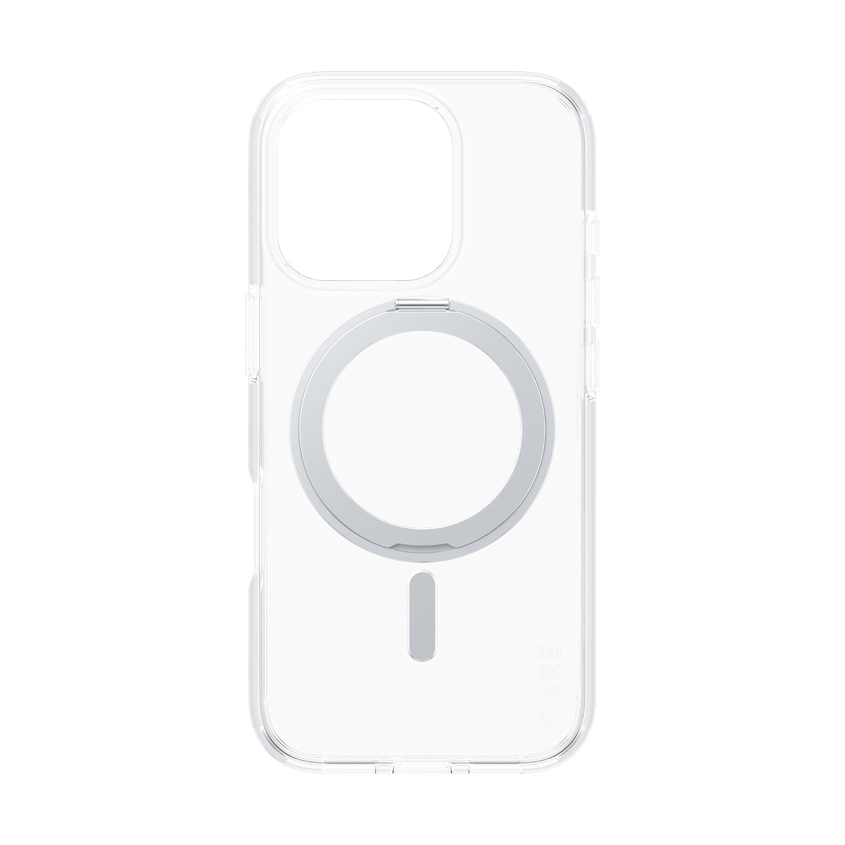 CARE by PanzerGlass Handyhülle »Feature Silver Kickstand  MagSafe Apple iPhone 16 Pro« Backcover, Schutzhülle, Handyschutzhülle, Case, Schutzcase, stossfest