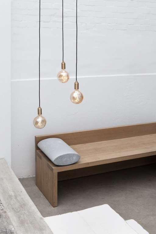Tala LED E27 hanglamp Ø5 messing