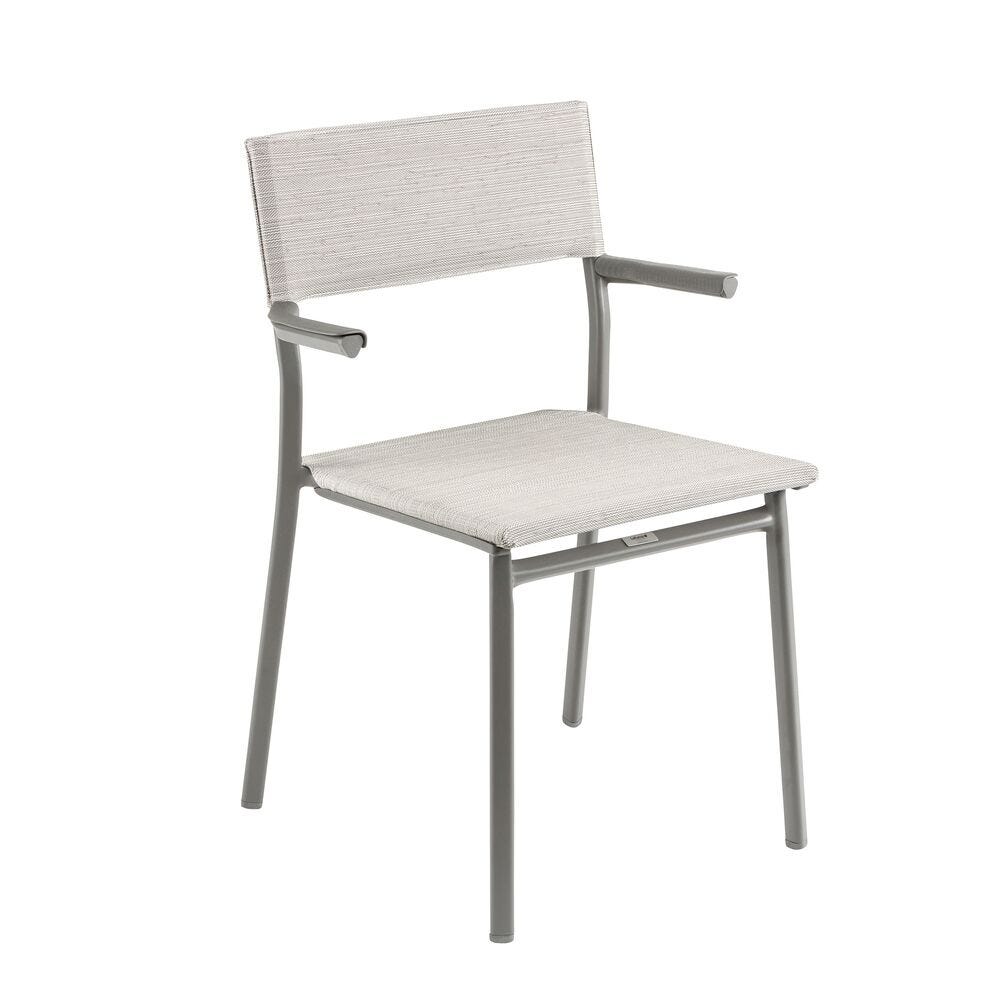 Gartenstuhl Oron Batyline® Duo Grau Galet-Titane