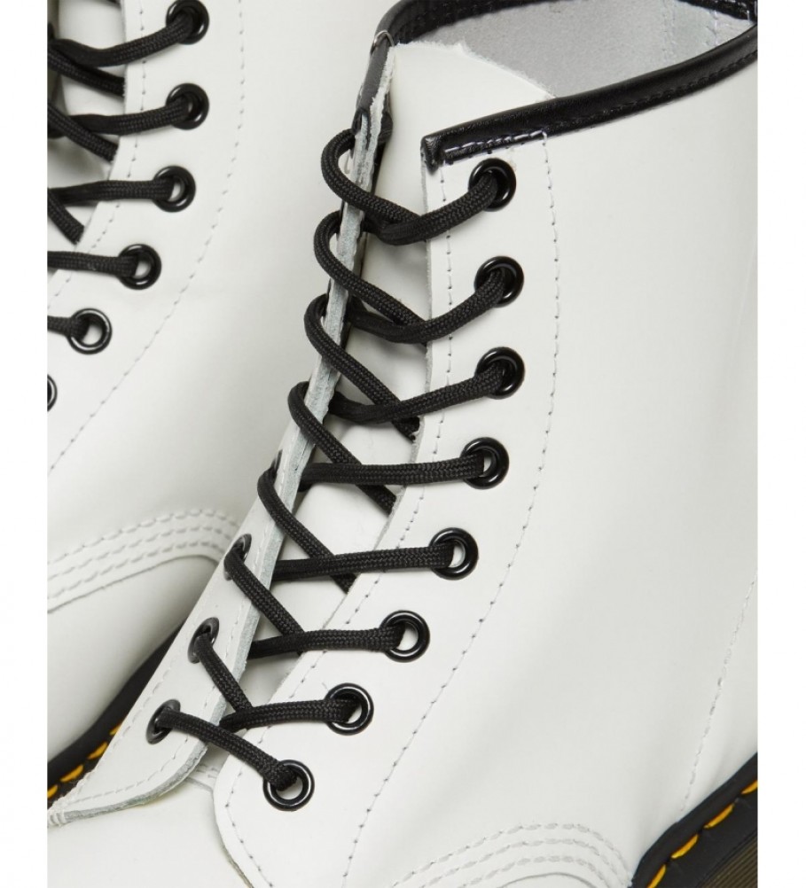 Botas Dr. Martens de couro 1460 brancas
