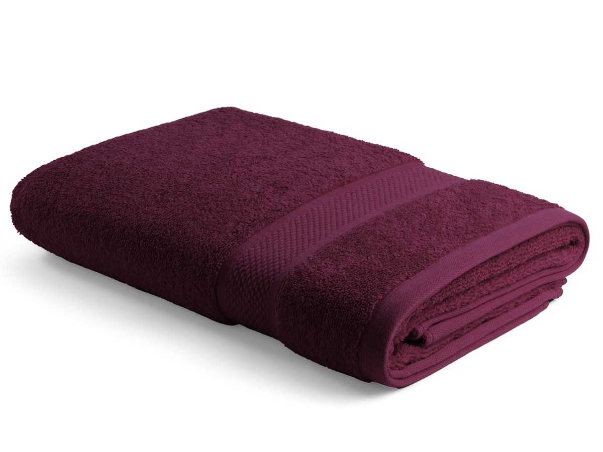 DoubleDry Hotel 70 x 140 cm set van 3 handdoeken - bordeaux