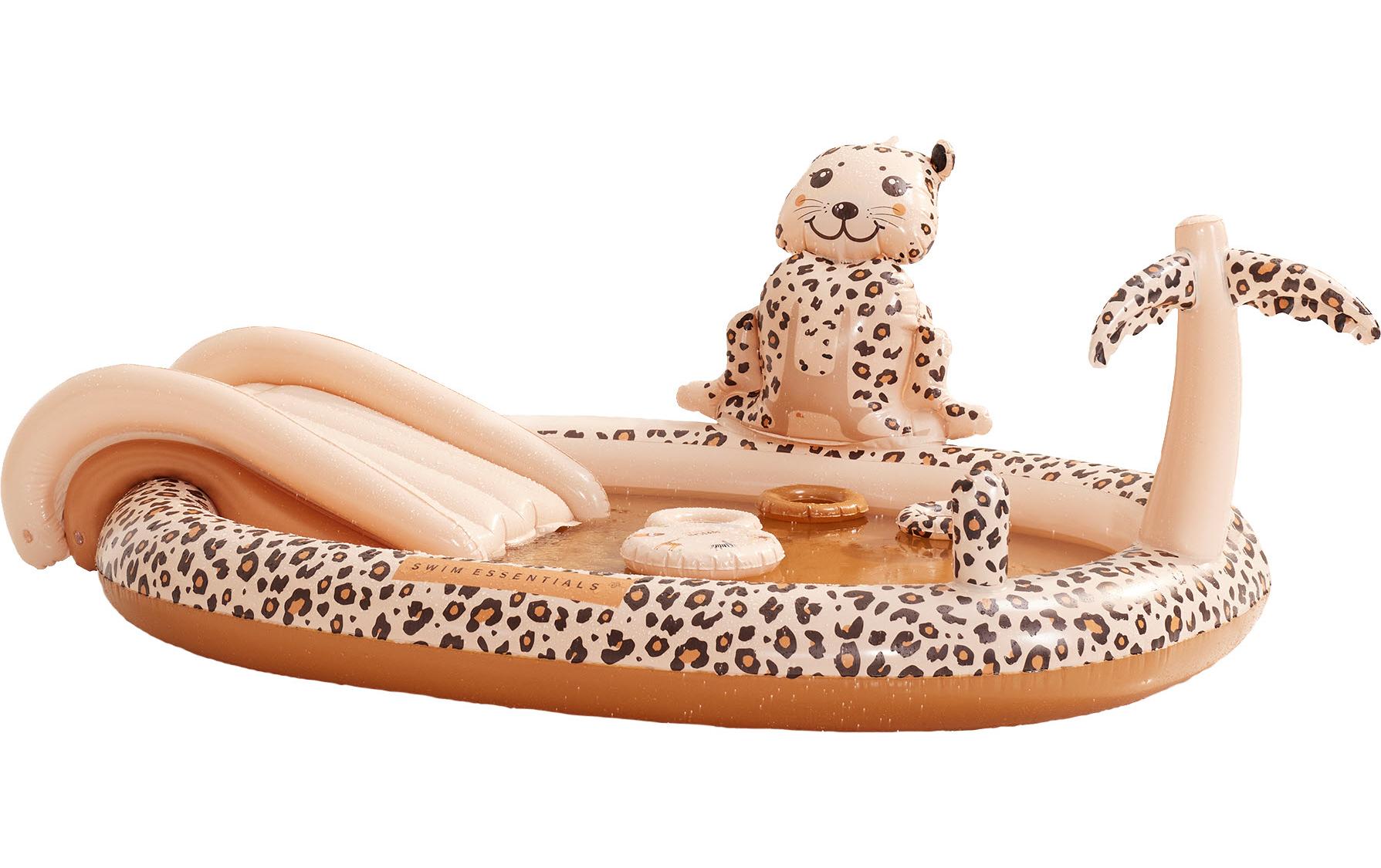 Planschbecken Beige Leopard Ø 210 cmAufblasbarer Spielpool