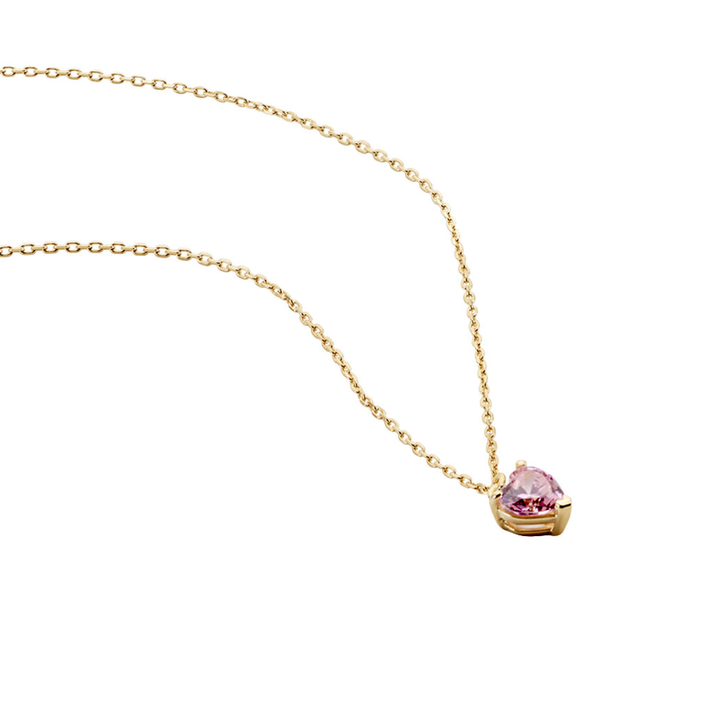 Collier Plaqué Or Carpantus Oxyde De Zirconium