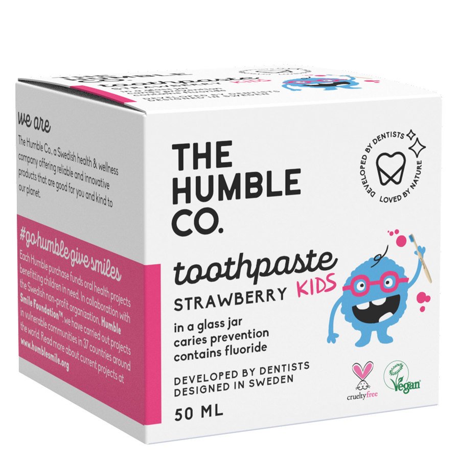 The Humble Co Humble Natural Toothpaste In Jar Kids Strawberry 50ml