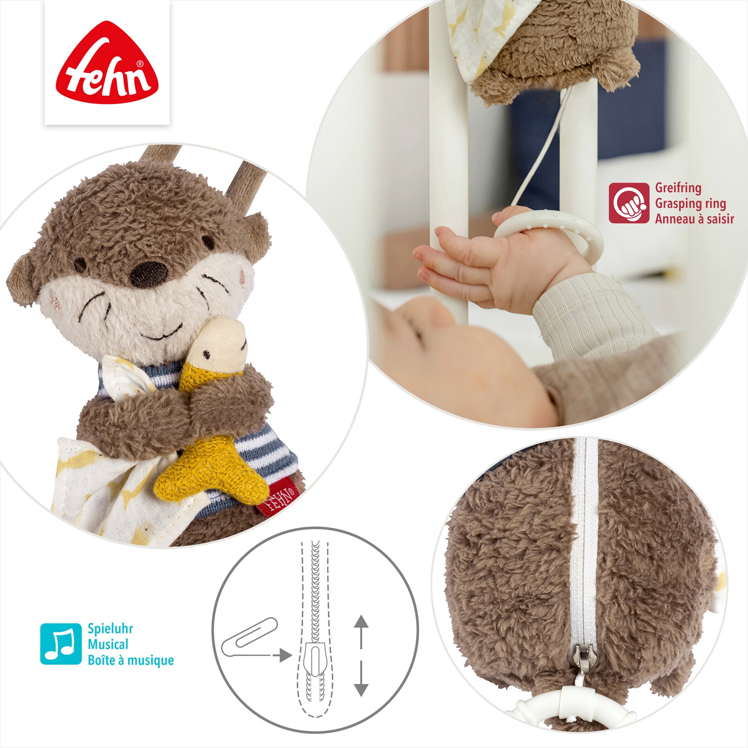 Fehn Mini-Spieluhr Otter Theo 20cm