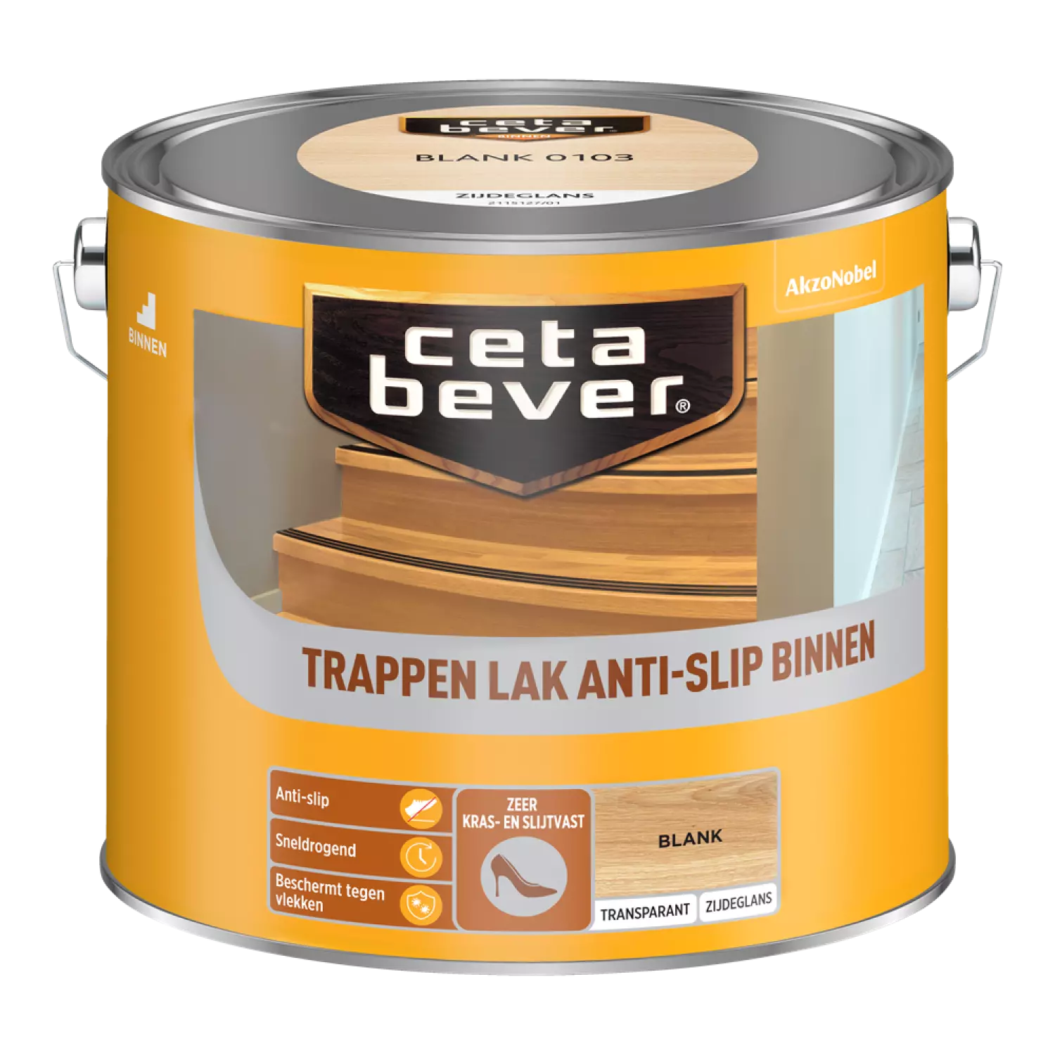 Cetabever Trappenlak Anti-Slip Transparant - Blank - 2,5L