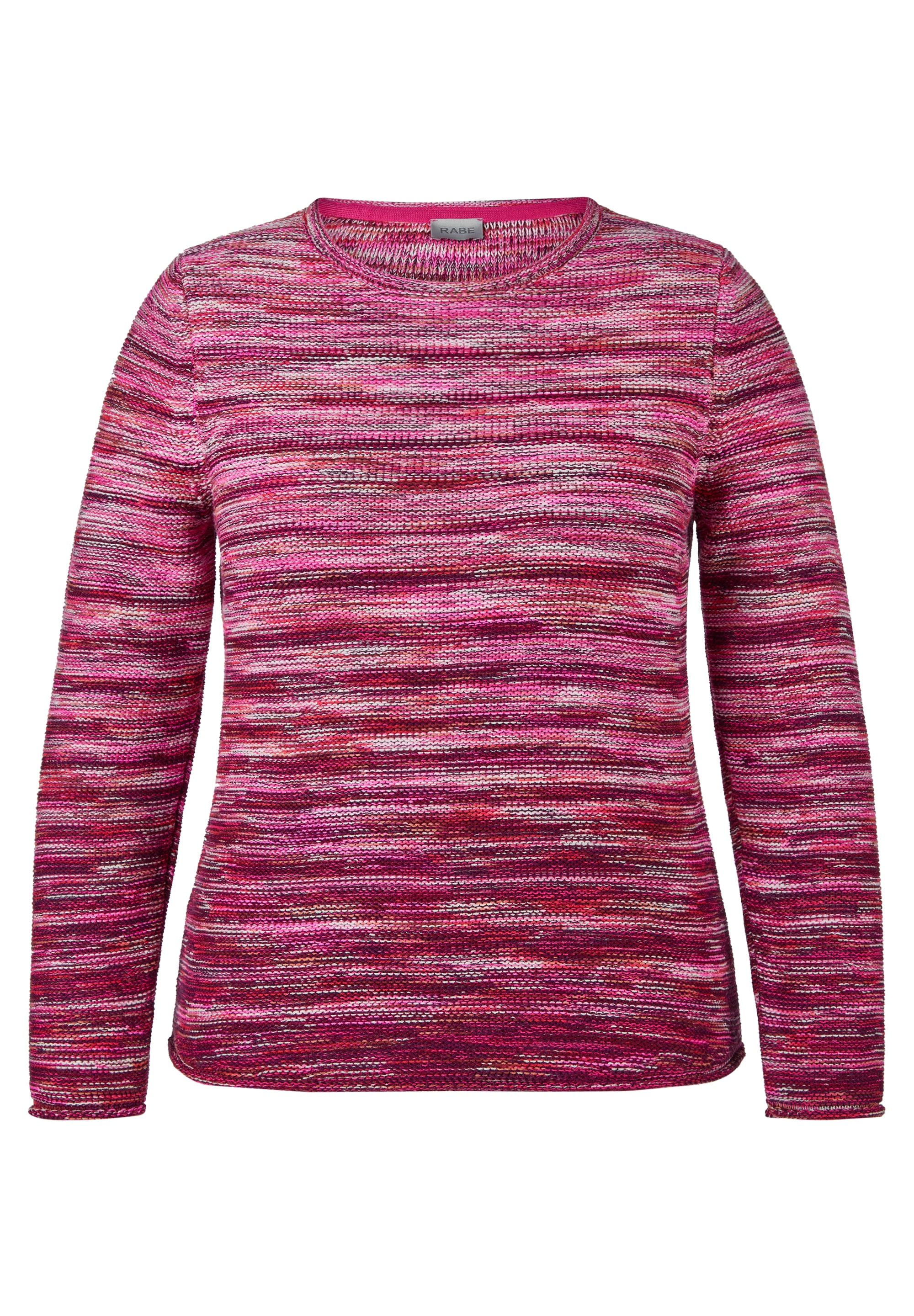 Rabe Rundhalspullover , mit intarsien Print