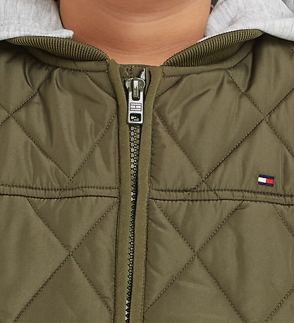 Tommy Hilfiger Dynejakke - Utility Olive