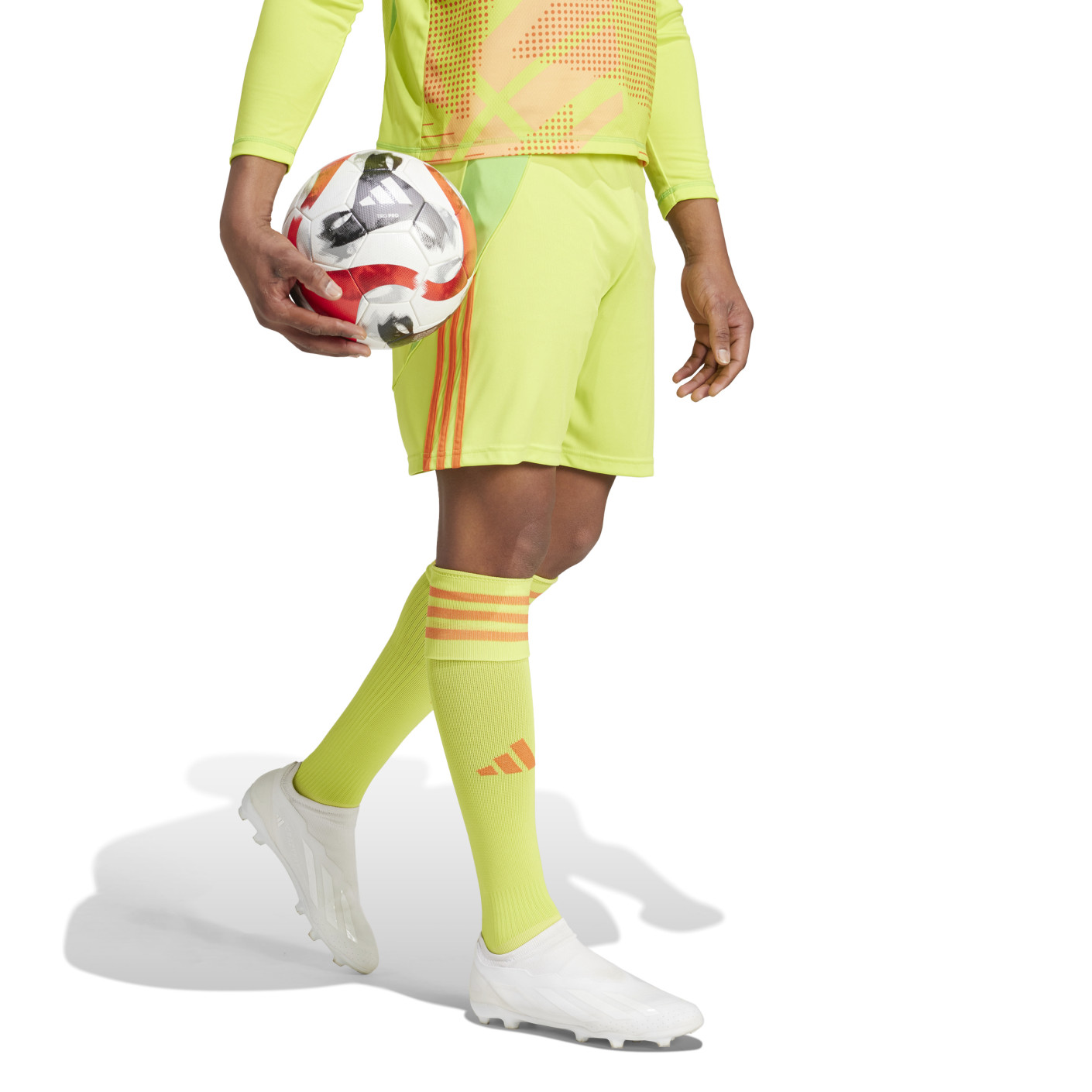Adidas Tiro 24 Voetbalbroekje Geel Lichtgroen Oranje
