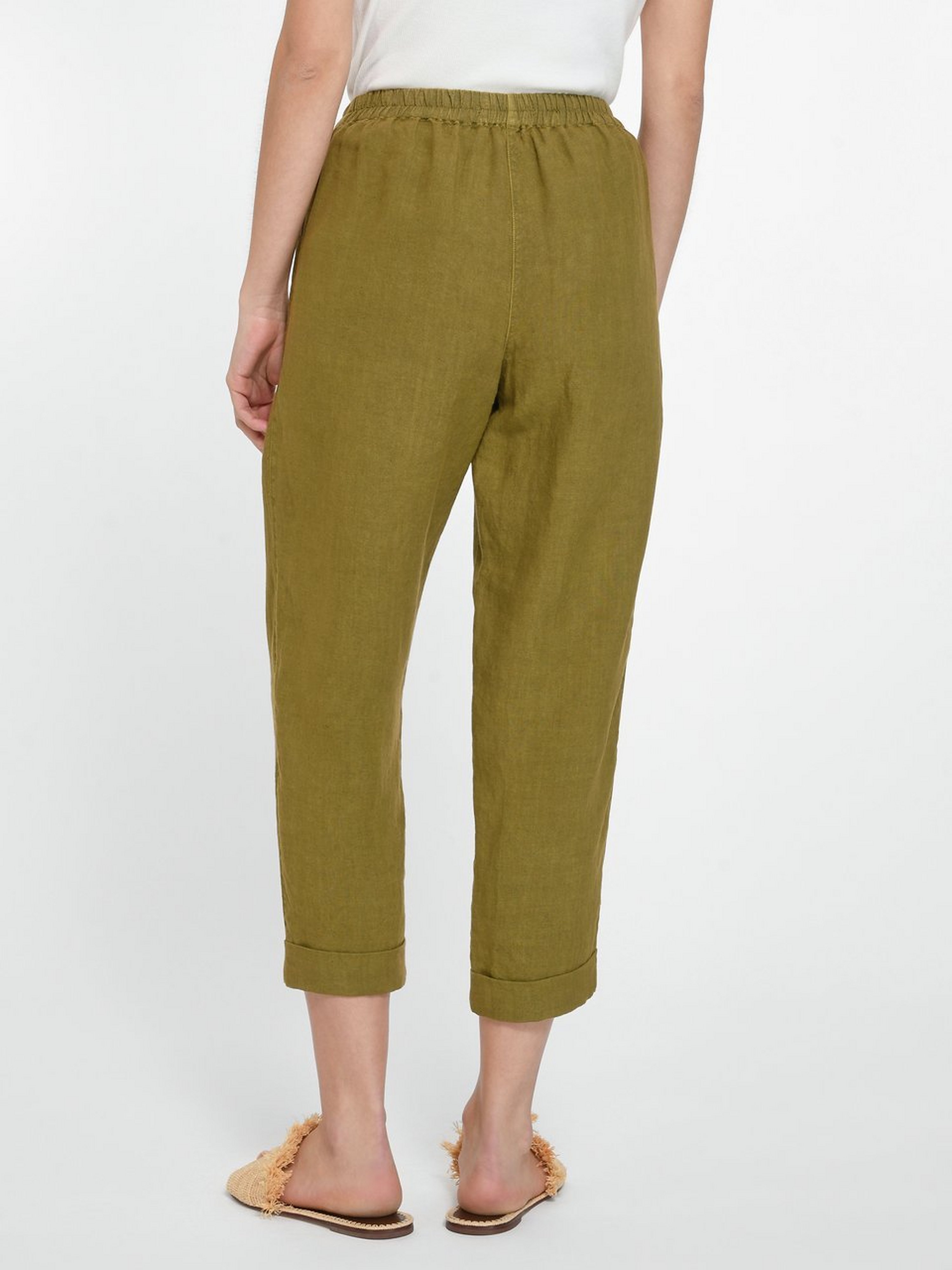 7/8-Hose aus 100% Leinen